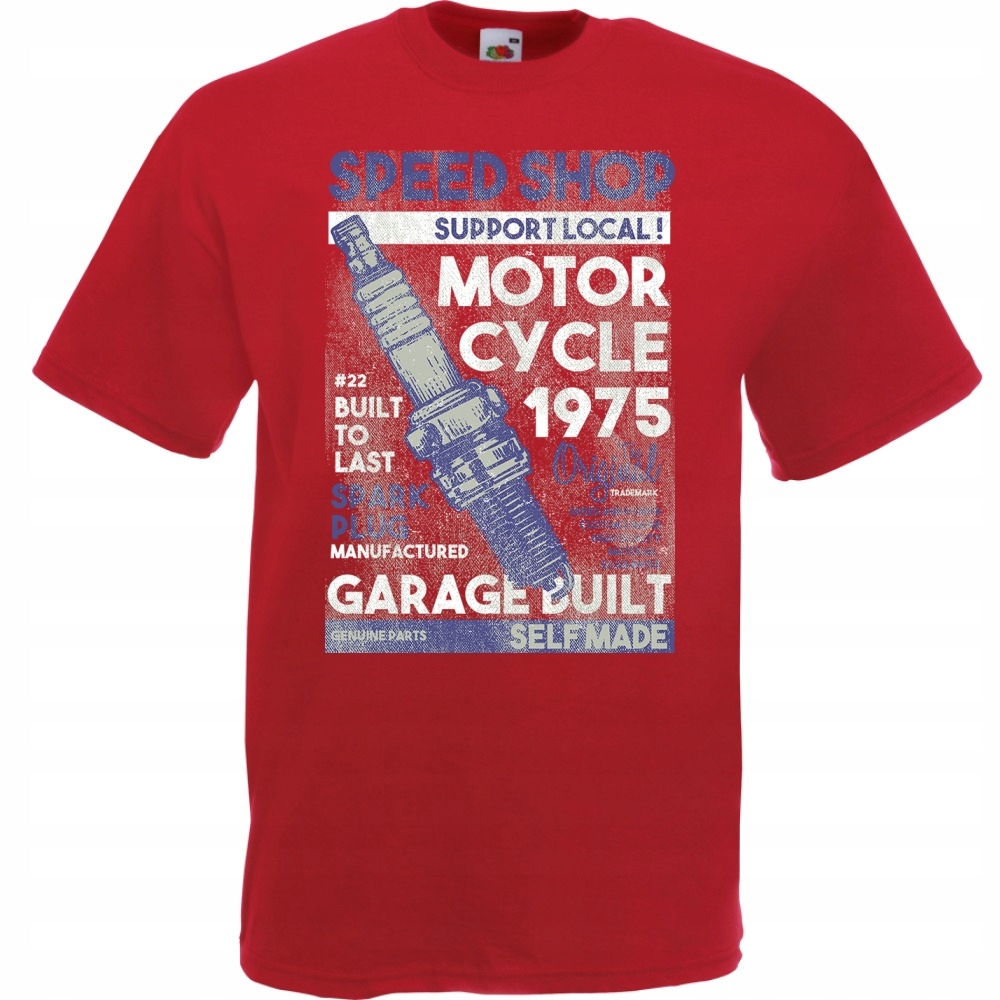 

Koszulka silnik motocykl motor speed XL ceglana cz