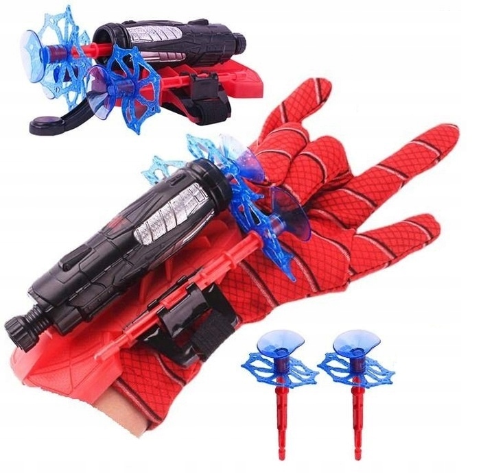 SPIDERMAN RĘKAWICA + WYRZUTNIA + STRZAŁKI + MASKA + ZEGAREK zestaw Kod producenta 2762