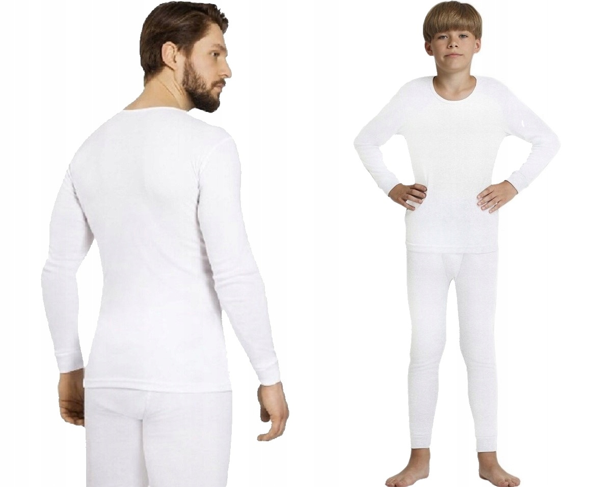 L - BIAŁA POLSKA podkoszulka GŁADKI PODKOSZULEK 100% BAWEŁNA