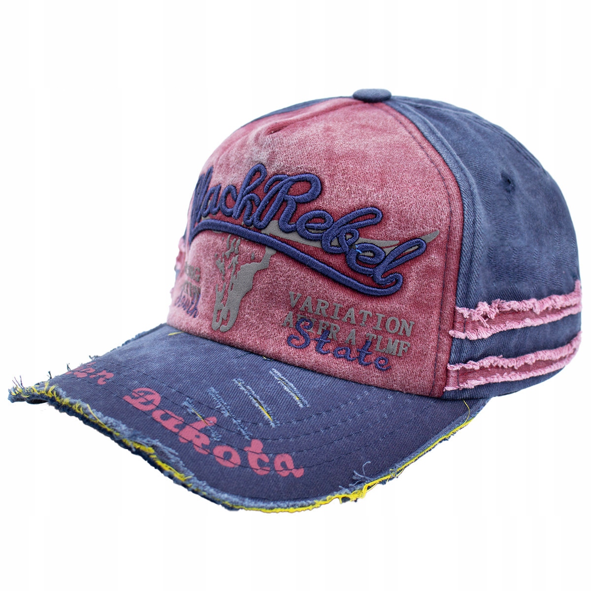 

Czapka Z Daszkiem Vintage kaszkietówka jeansowa