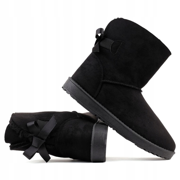 

Śniegowce damskie mukluki ocieplane czarne botki