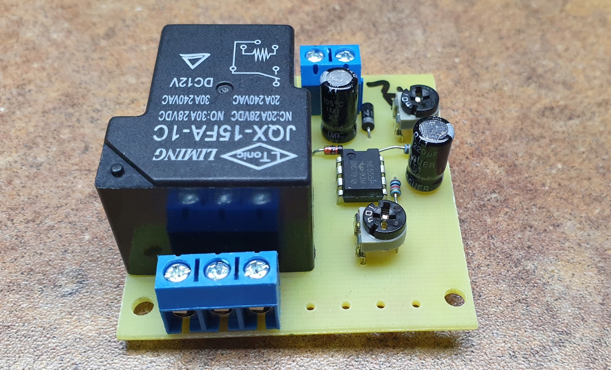 Реле таймера прерывателя регулируемый 12V 20A C