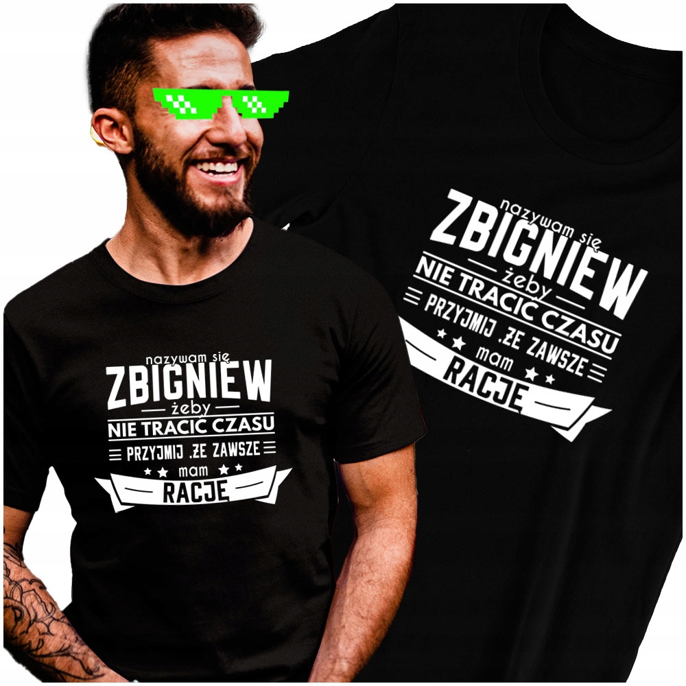 

Zbigniew Śmieszna Koszulka Męska L