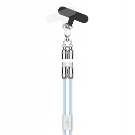 Kabel smyczkowy Ansmann USB-C/C,60W120cm,niebieski