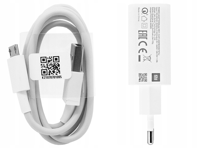 

Ładowarka Usb Xiaomi Redmi 9A Z Kablem Micro 3A
