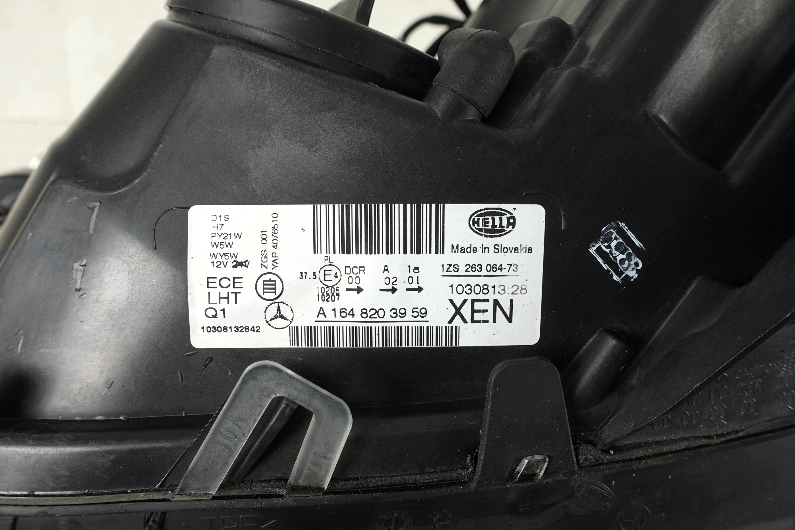 light left front left front XENON MERCEDES ML II W164 LIFT 08-11 FL