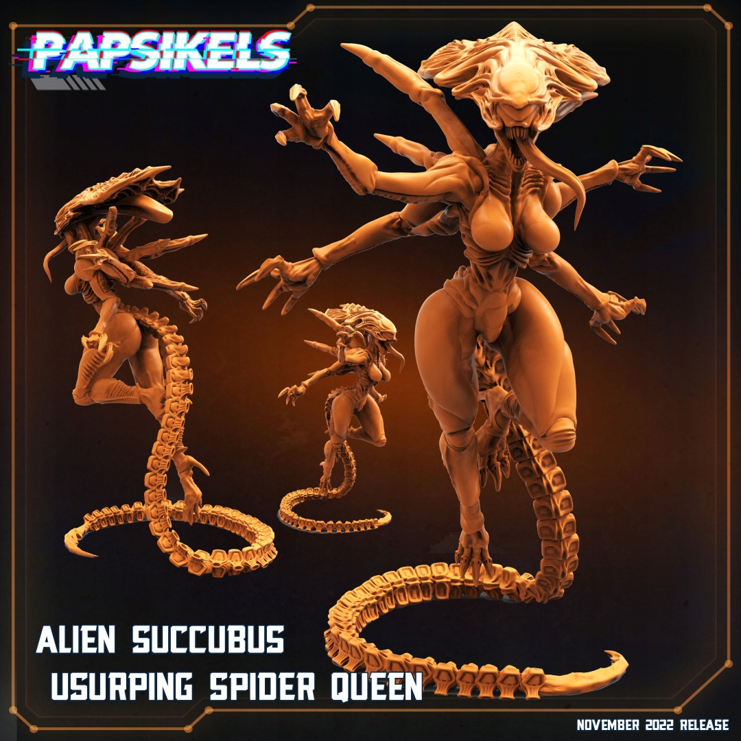 ALIEN SUCCUBUS USURPING SPIDER QUEEN PAPSIKELS