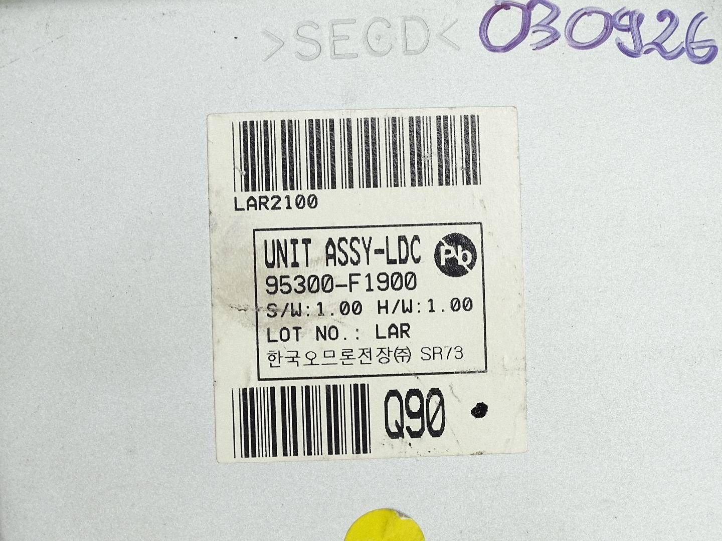 module control unit LDC KIA SPORTAGE IV 1.7 CRDI 95300-F1900