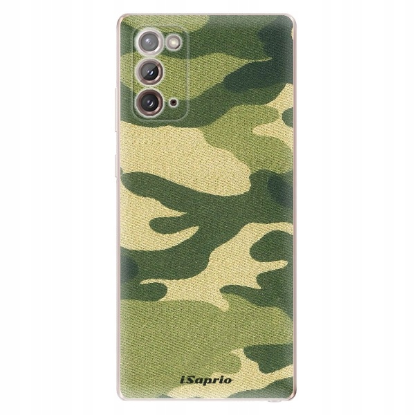 Silikonowe etui iSaprio Green Camuflage 01 do Samsung Galaxy Note 20