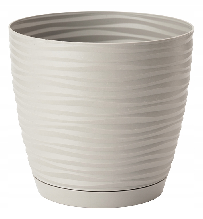 

Doniczka Sahara petit podstawek 11 j.szary 3D