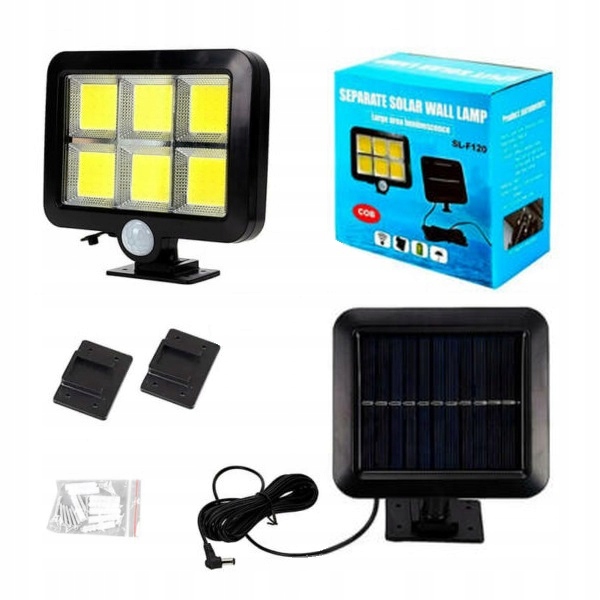 PANEL 120 LED LAMPA SOLARNA SOLARNY CZUJNIK RUCHU Marka Solar Light