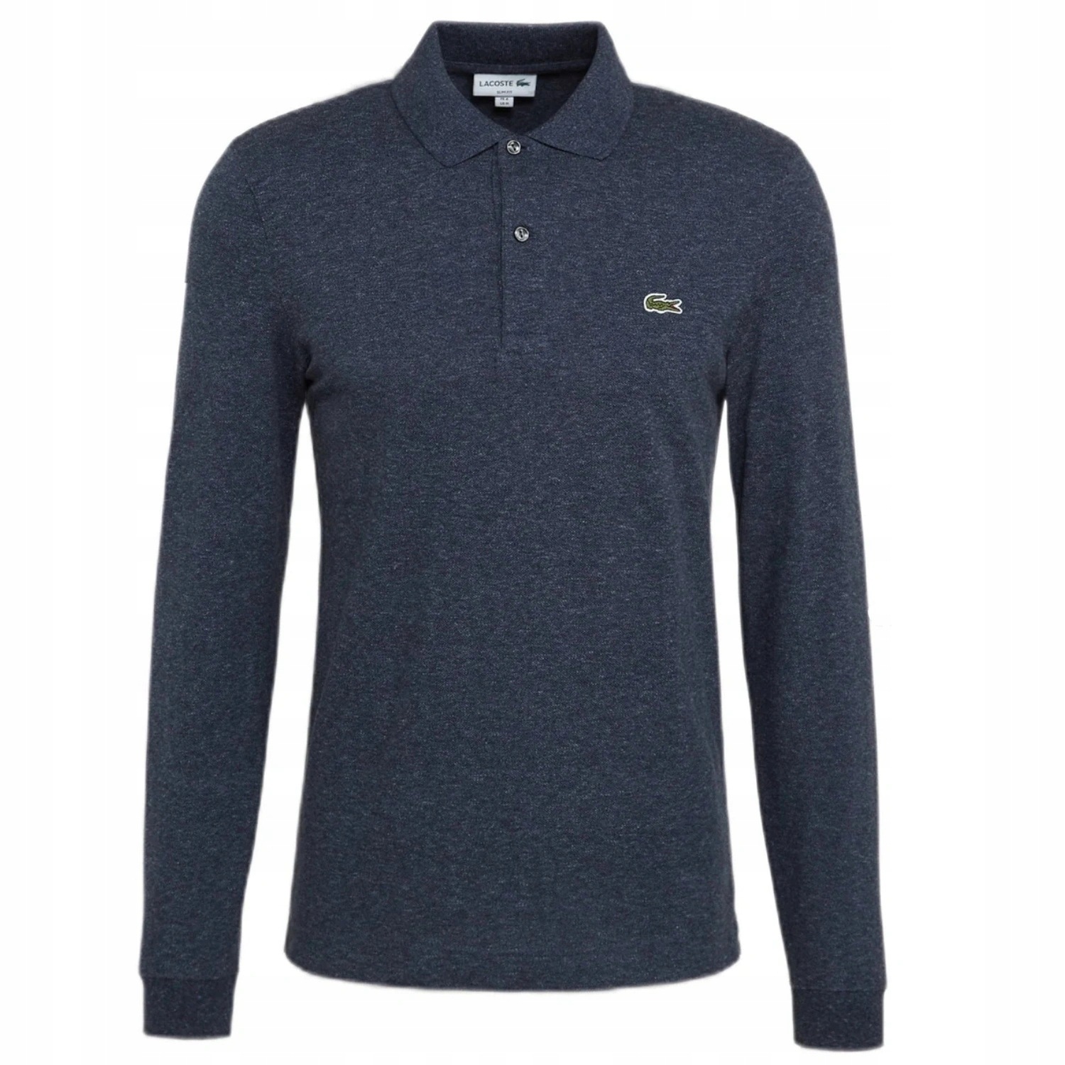 Tričko pánské Lacoste PH4013 modré bavlněné polokošile s dlouhým rukávem, velikost Xs