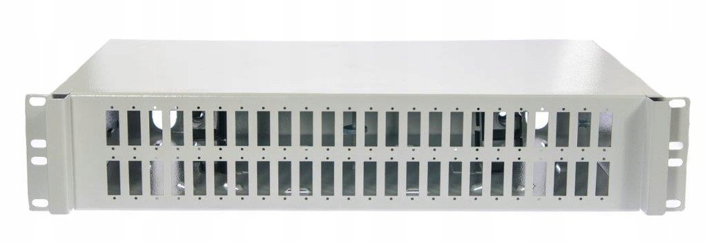 19" 2U Optická vaňa 48x Sc duplex LC quad, sivá