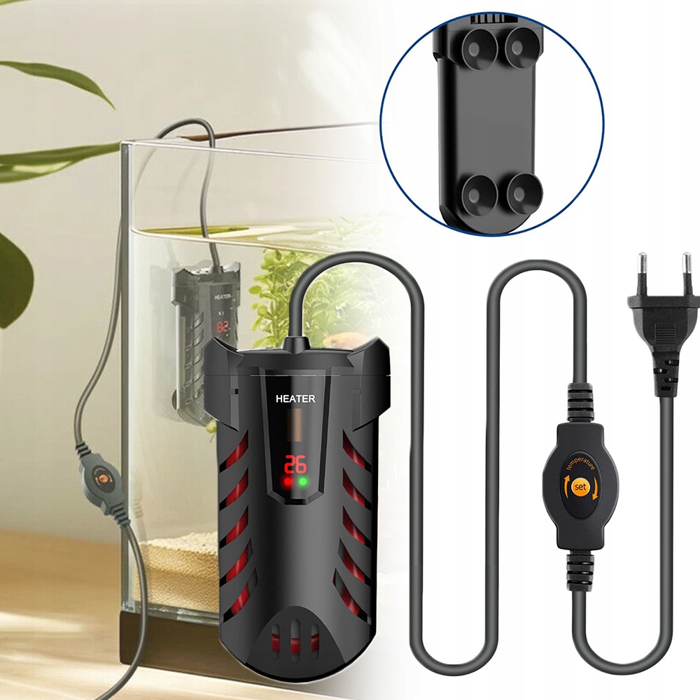 Mini-Heater Ohřívač akvária 25W regulátor teploty, digitální Led