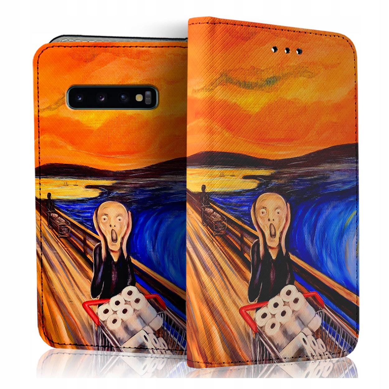 Etui Z Klapką Na Telefon Samsung Galaxy S10 Case Pokrowiec Szybka Szkiełko