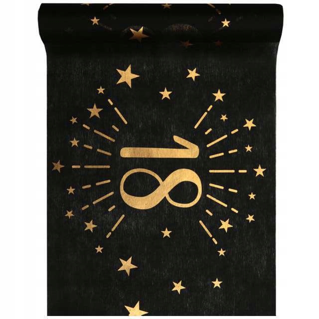 Bieżnik na stół 18 urodziny Sparkling - 30 cm x 500 cm