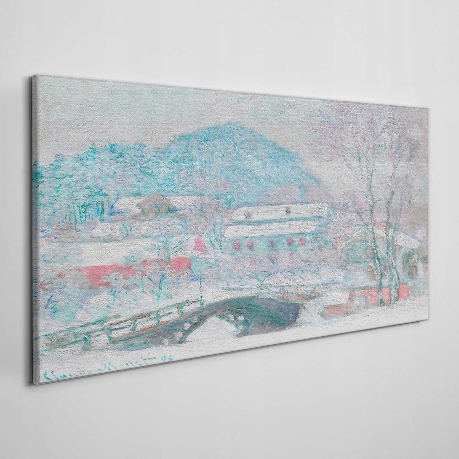 

Obraz na płótnie Wioska w Norwegii Monet 120x60 cm