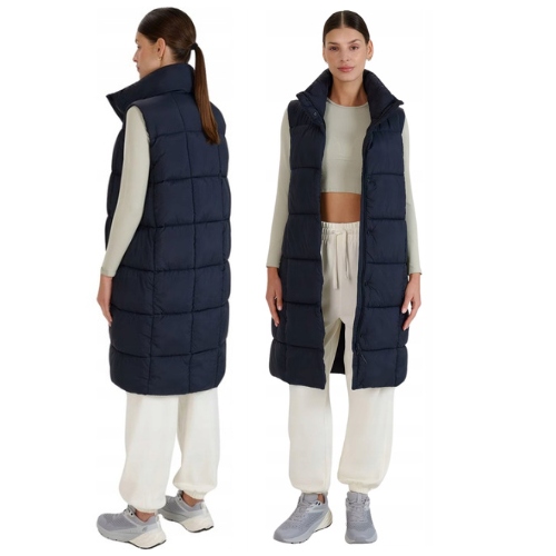 Dámská dlouhá péřová vesta 4F se syntetickou výplní černá Xs