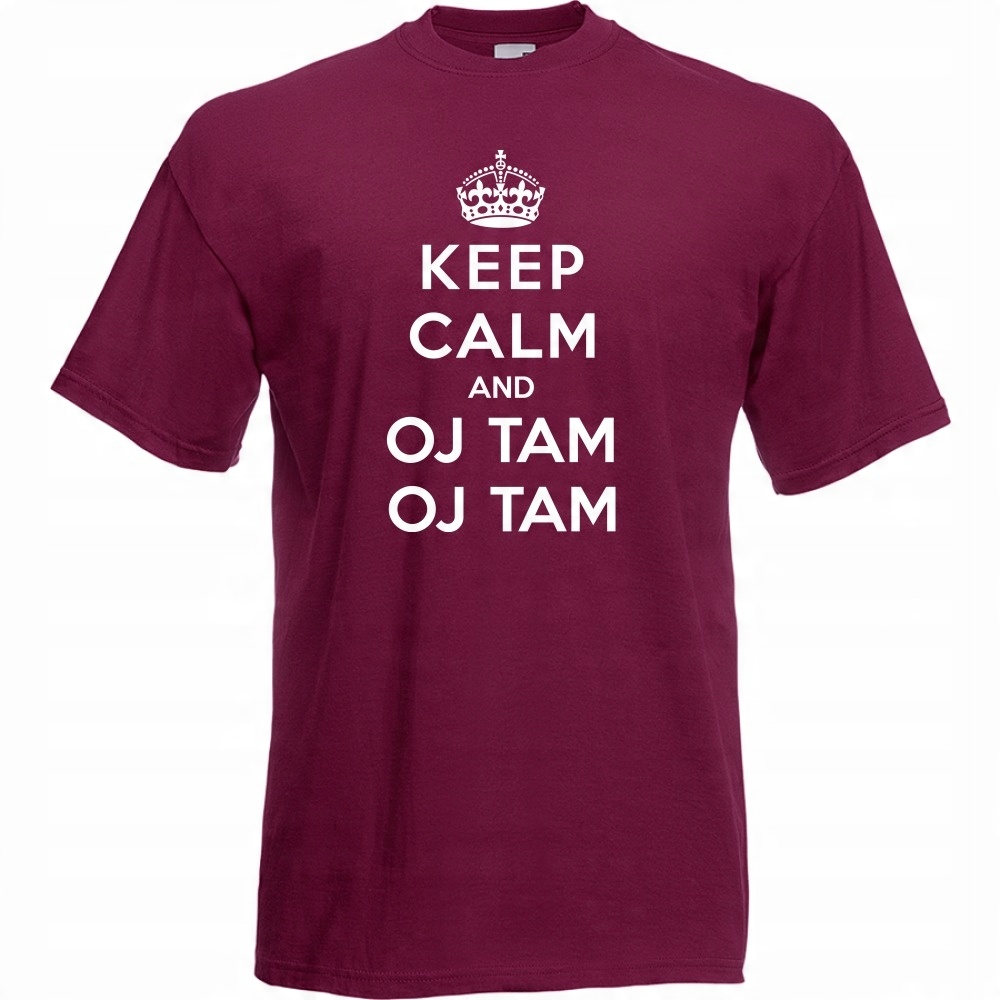 

Koszulka keep calm and oj tam XL burgund