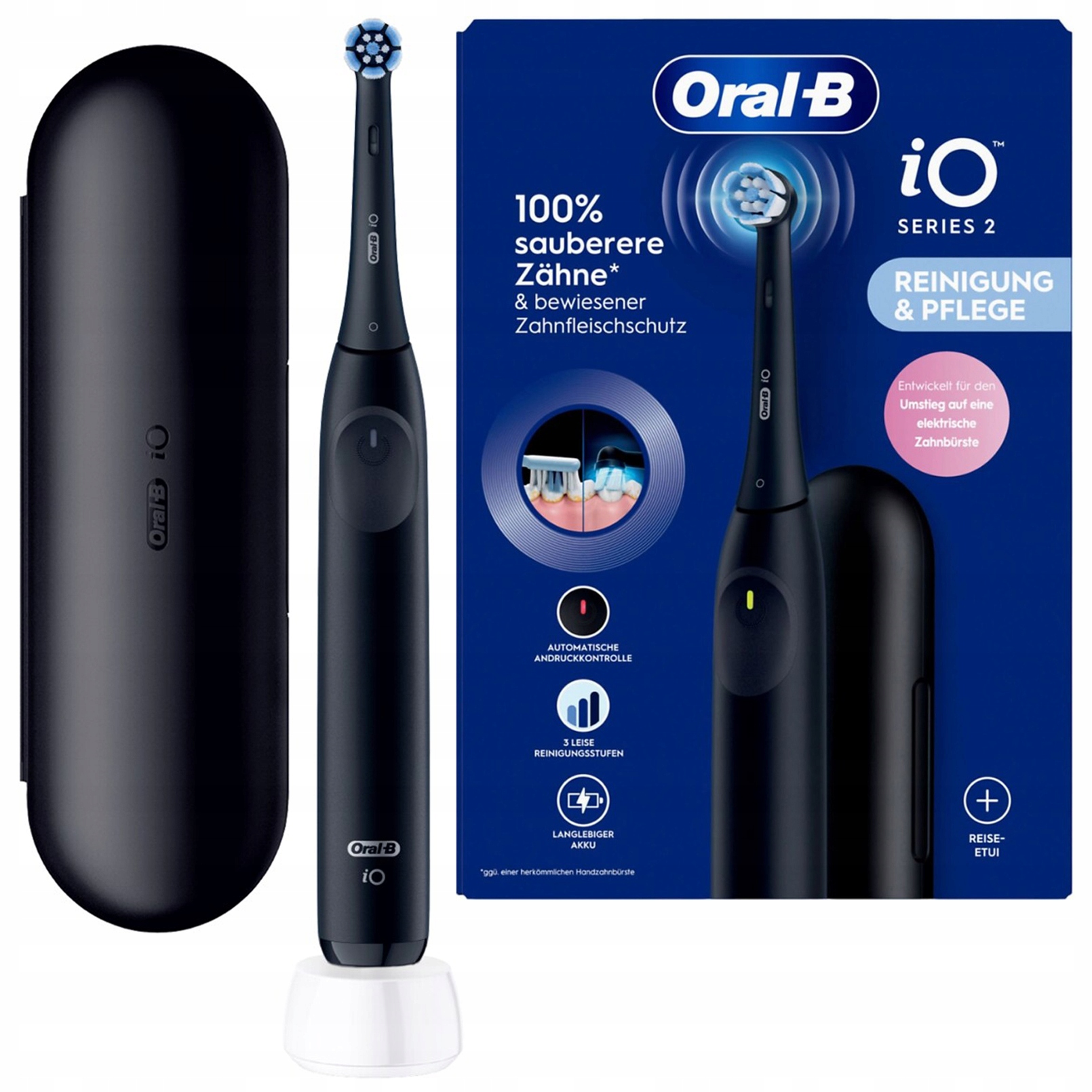 Szczoteczka elektryczna Oral-B iO Series 2 czarna obrotowo-pulsacyjna
