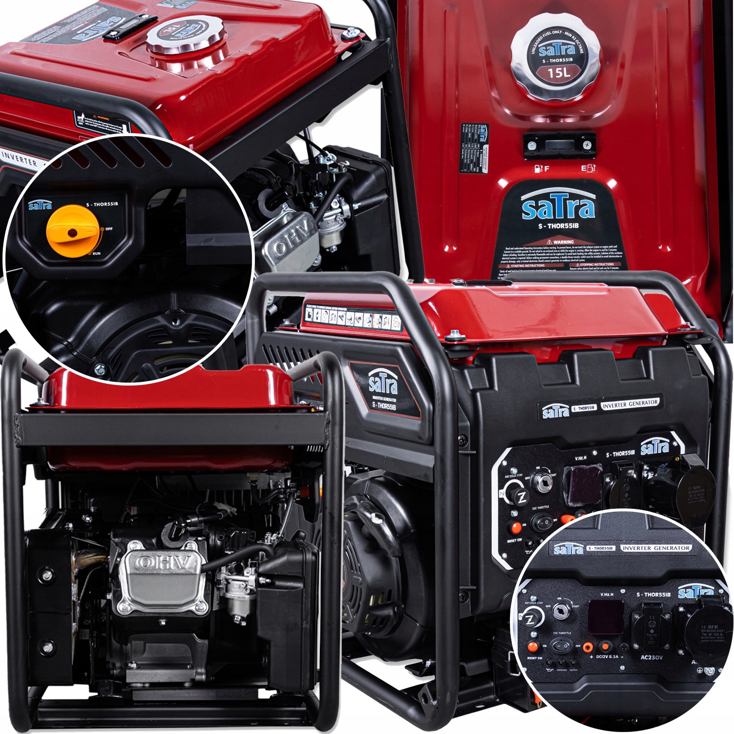 Agregat Prądotwórczy Generator Prądnica Inwertorowy 5.5KW Satra Benzyna