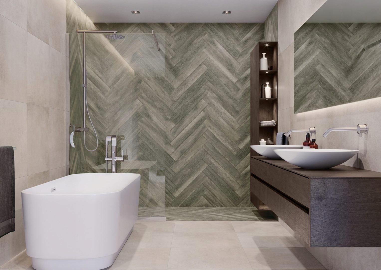 PŁYTKI DREWNOPODOBNE JODEŁKA 11x60 Honey brown Kolekcja inny