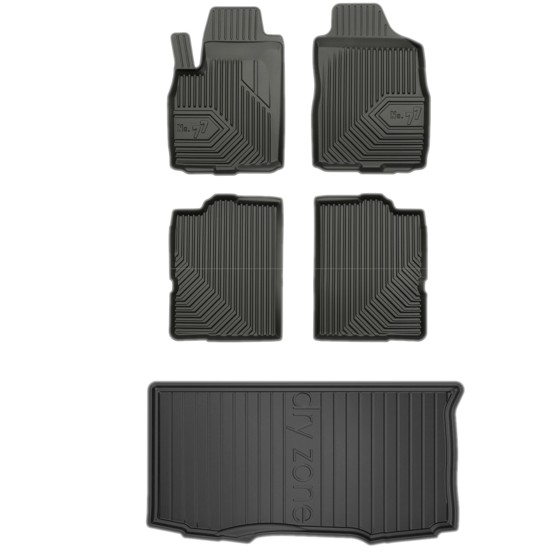Sada gumových kobercov rohož Fiat Panda II 03-12