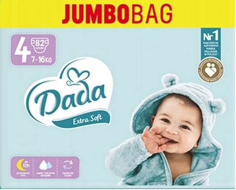 Pieluszki DADA Extra Soft 4 MAXI 82 szt.