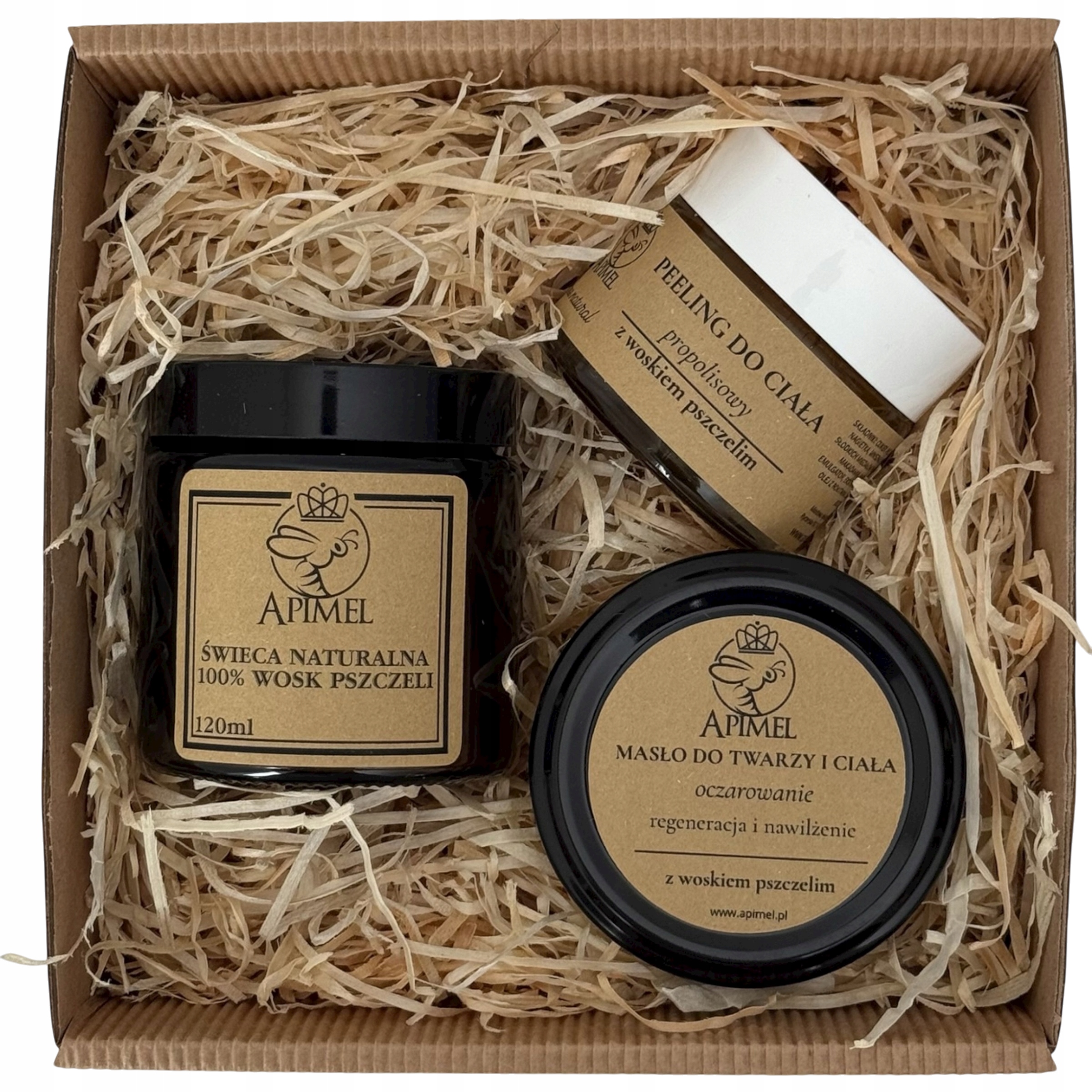Zestaw prezentowy Pszczela pielęgnacja i relaks z wosku pszczelego