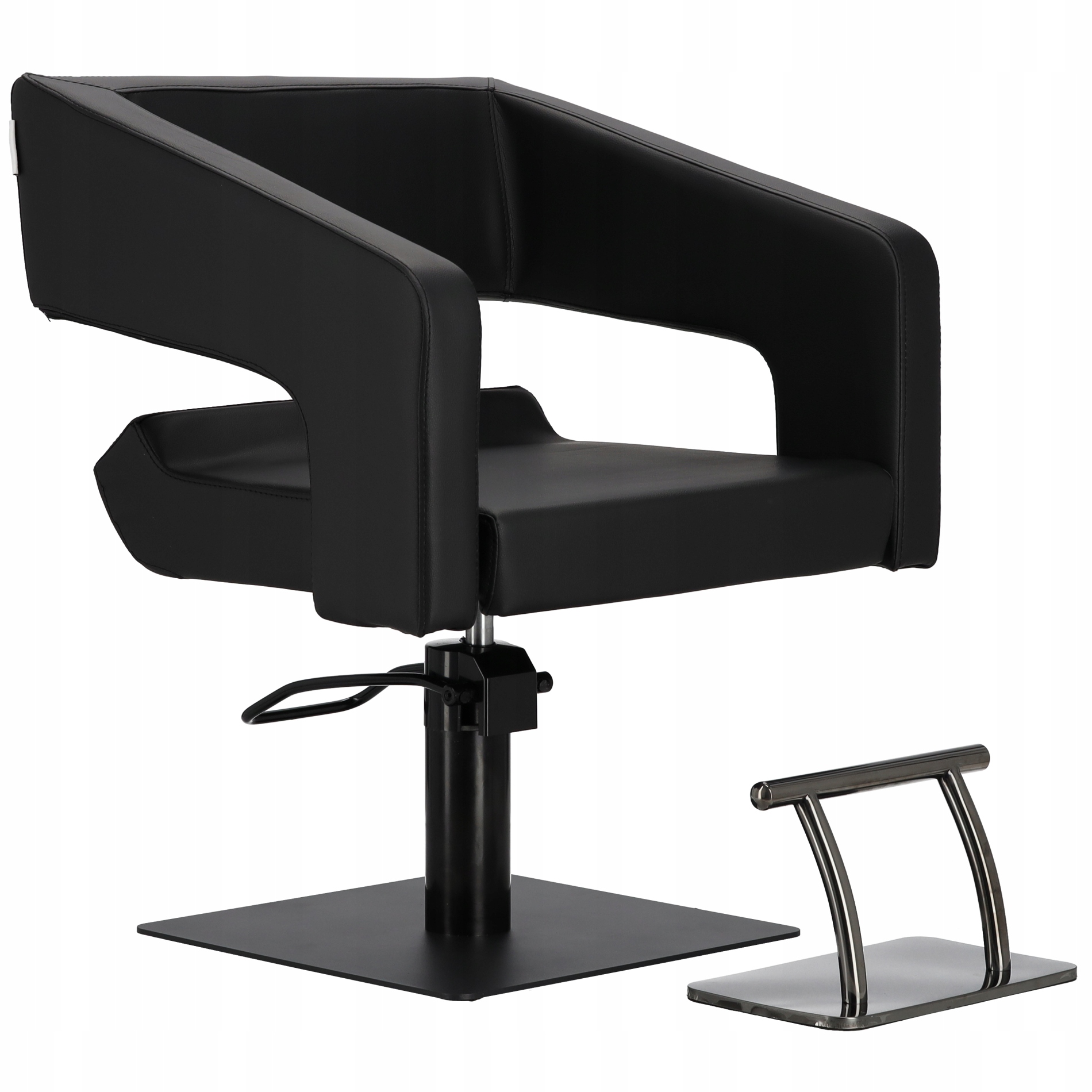Kadeřnické křeslo barberské hydraulické kadeřnického salonu Hana podnožka