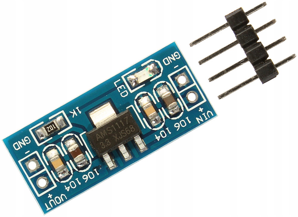 

Moduł Mini Stabilizatora AMS1117 3,3V Arduino Down