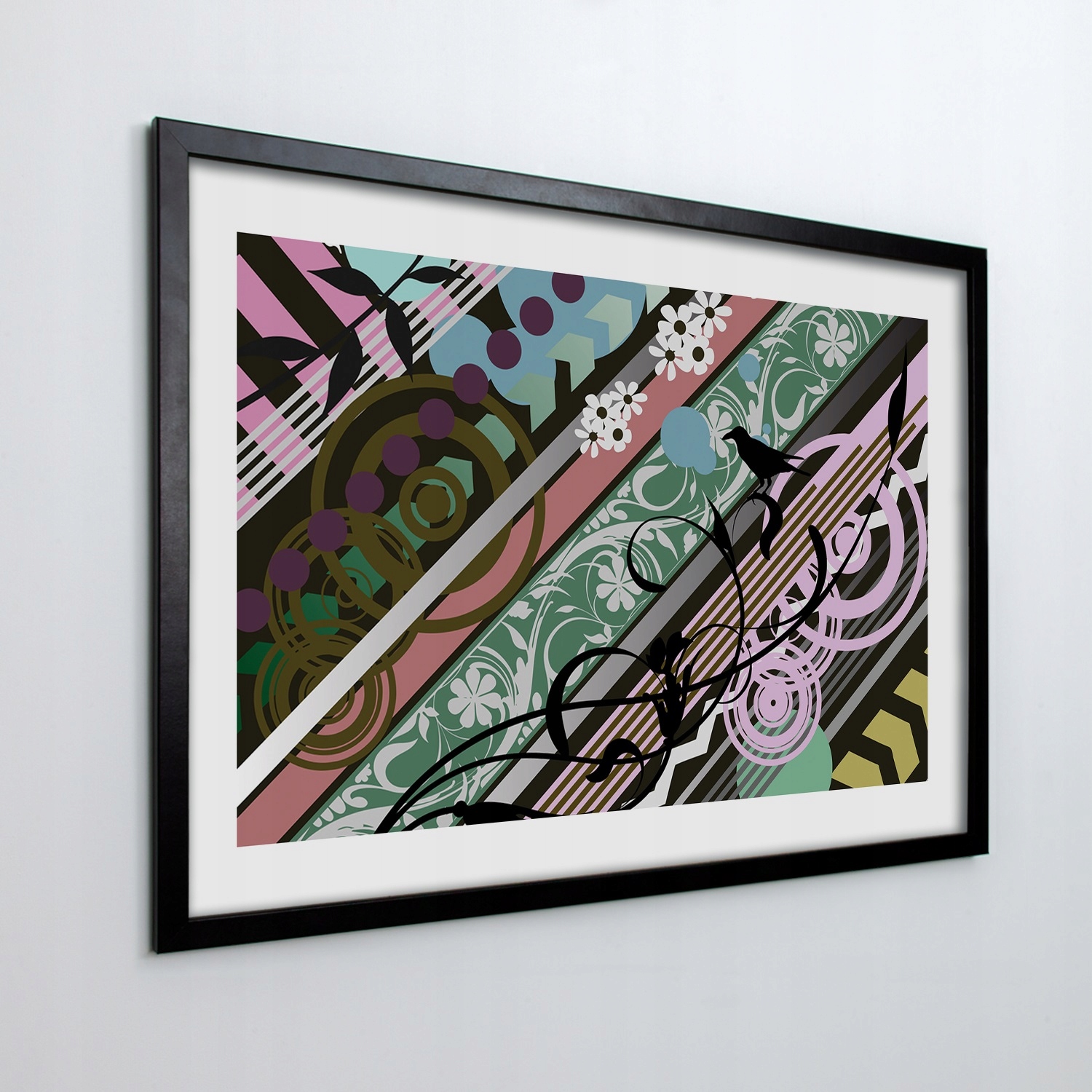 Fotoobraz v rámu na zeď Pop art pozadí 70x50 cm