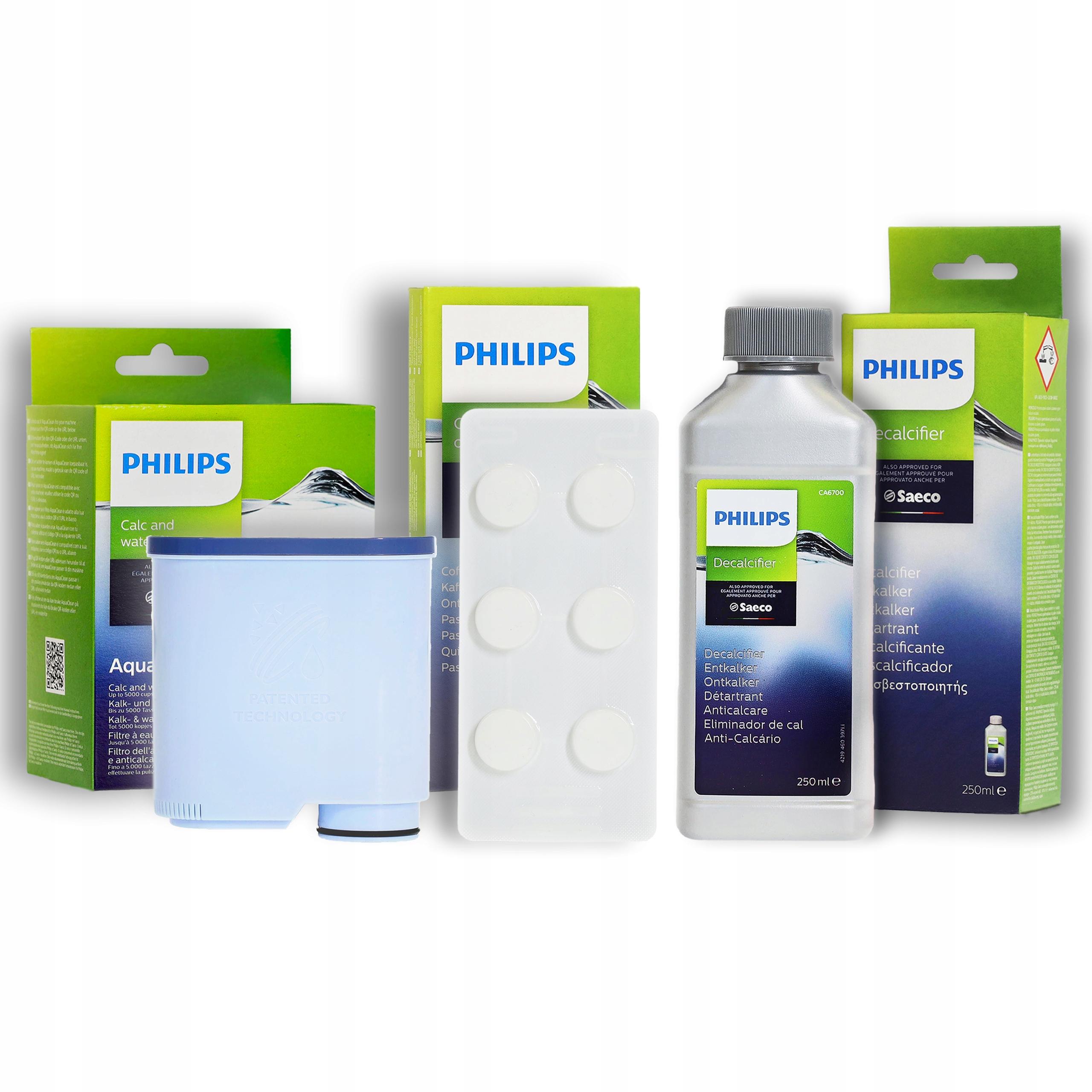 ZESTAW: Filtr Philips Saeco CA6903 AquaClean + odkamieniacz CA6700