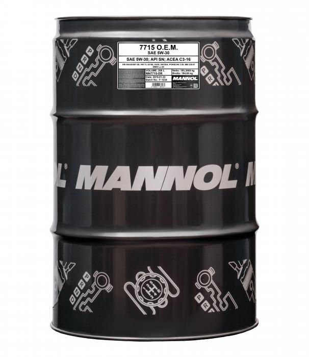 Olej Mannol 7715 OEM LL 504.00/507.00 VW 5w30 208L