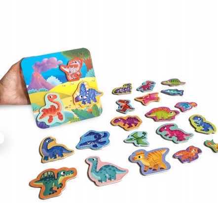 Zestaw magnetyczny DINOZAURY Magnesy Roter Kafer Marka Roter Kafer