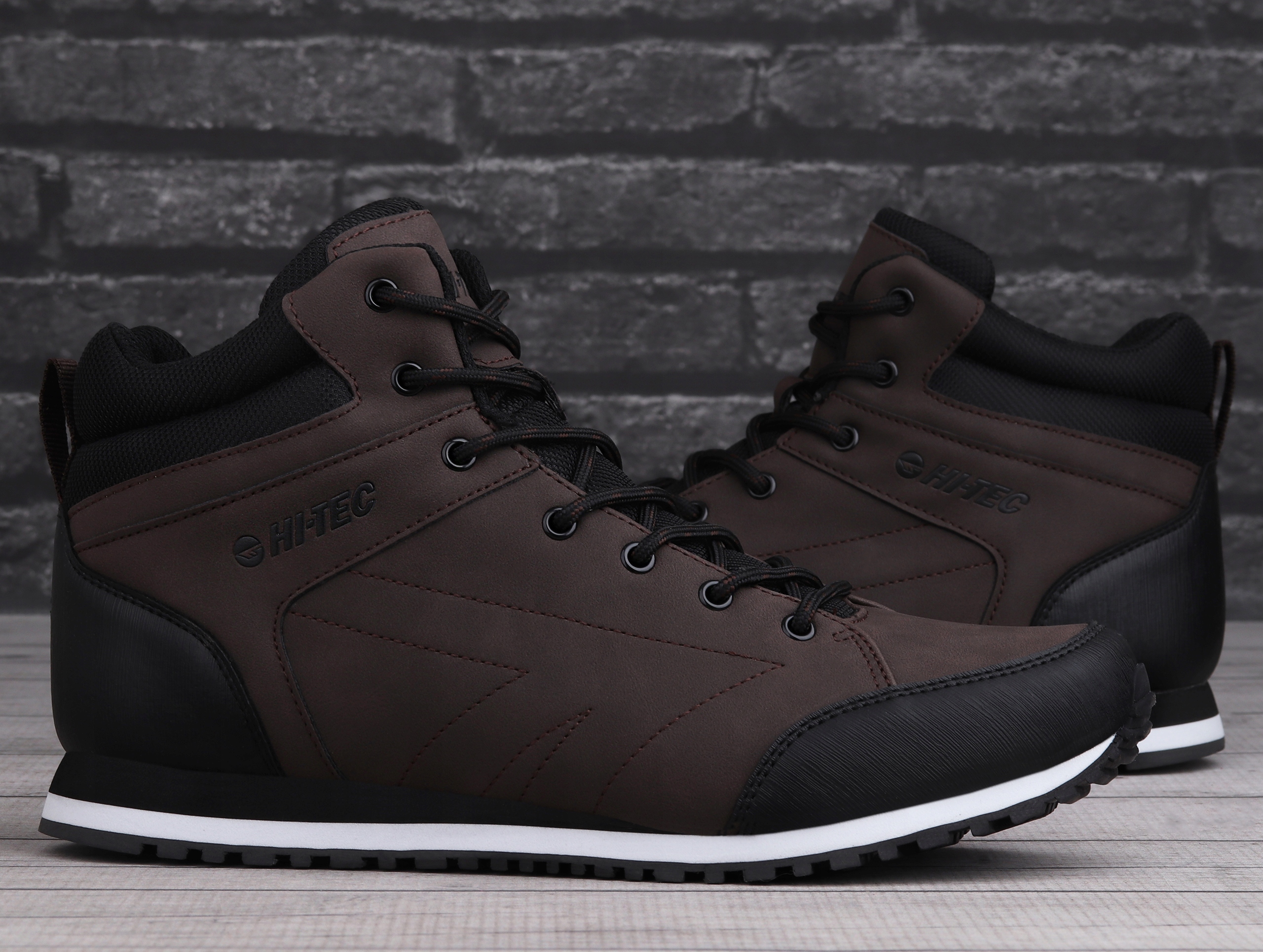 чоловічі зимові черевики HI-TEC Arnel Mid Dark Brown код виробника DARK BROWN / BLACK