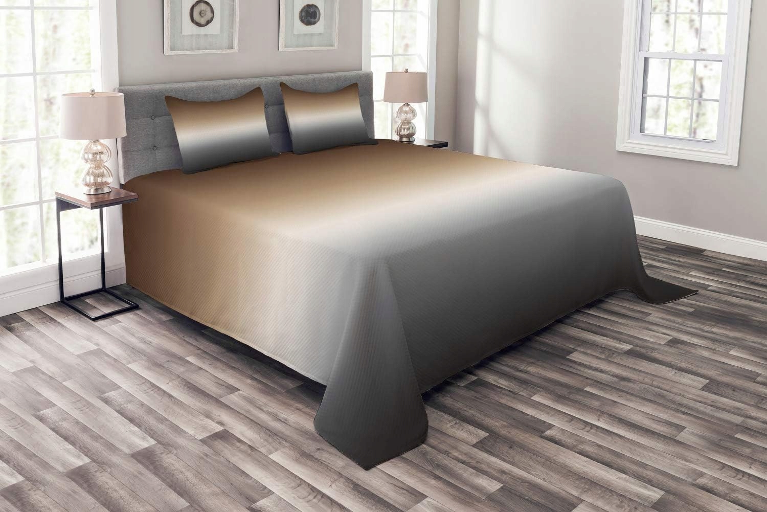 Přehoz na postel polyester 170x220 přikrývka Abakuhaus Ombre povlaky 2x75 cm