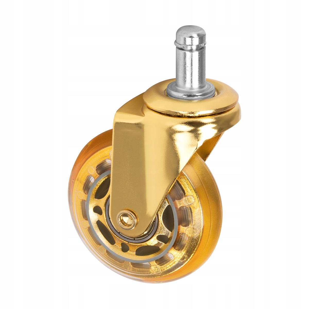 Kolečko na stoličku Roll Speed zlaté na stisk, sada 5 kusů