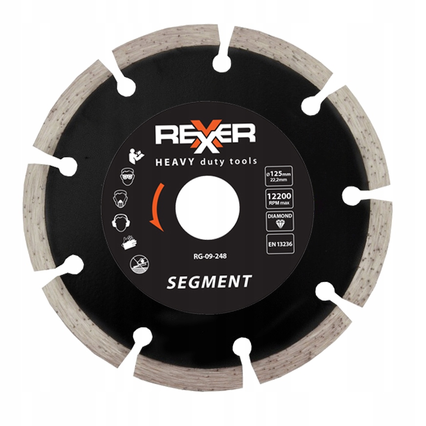 TARCZA DIAMENTOWA 125 MM SEGMENTOWA
