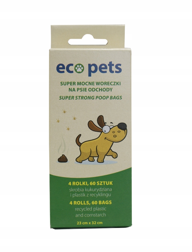 

Eco Pets Ekologiczne worki na odchody 60 szt