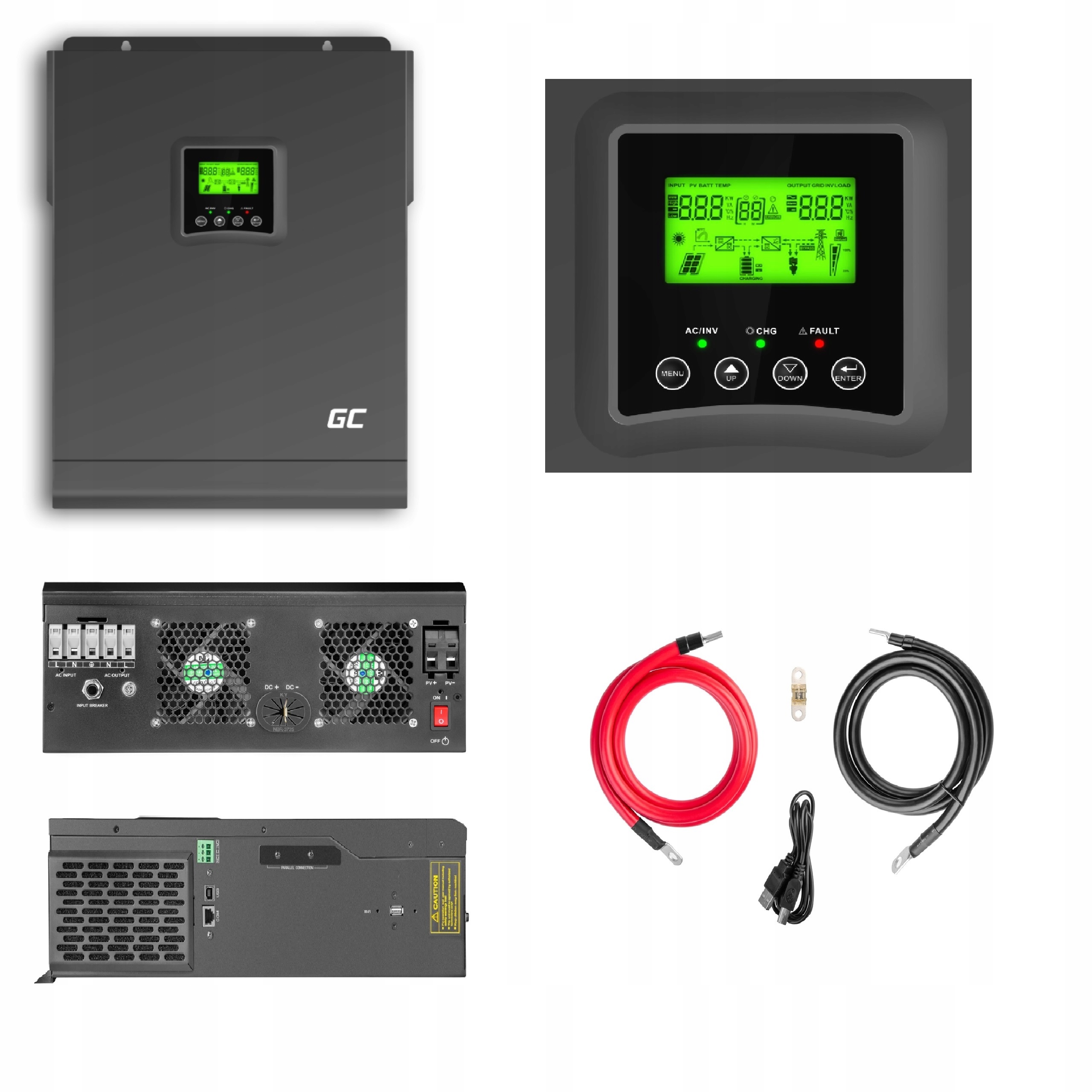 Fotovoltaická Sada Off Grid 3000W 48V Invertorový Měnič Měnič Napětí
