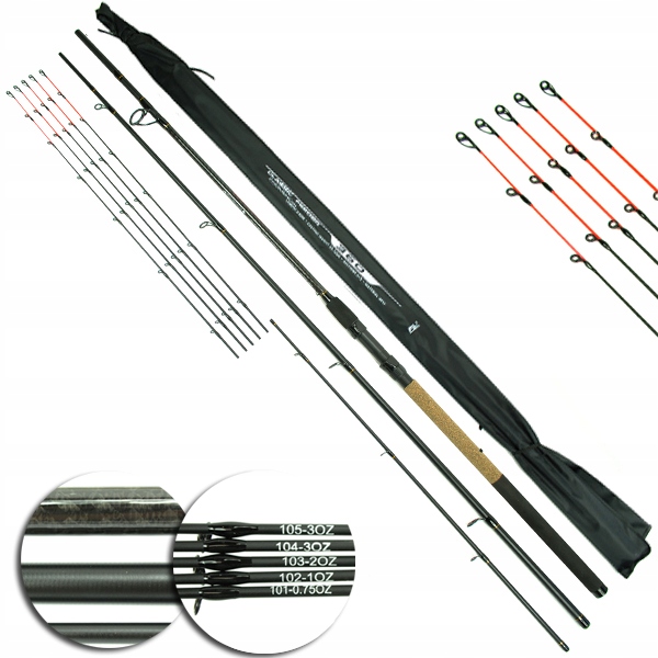 Pro Węglowy Feeder Classic 20-120g 3+5 szczytówek