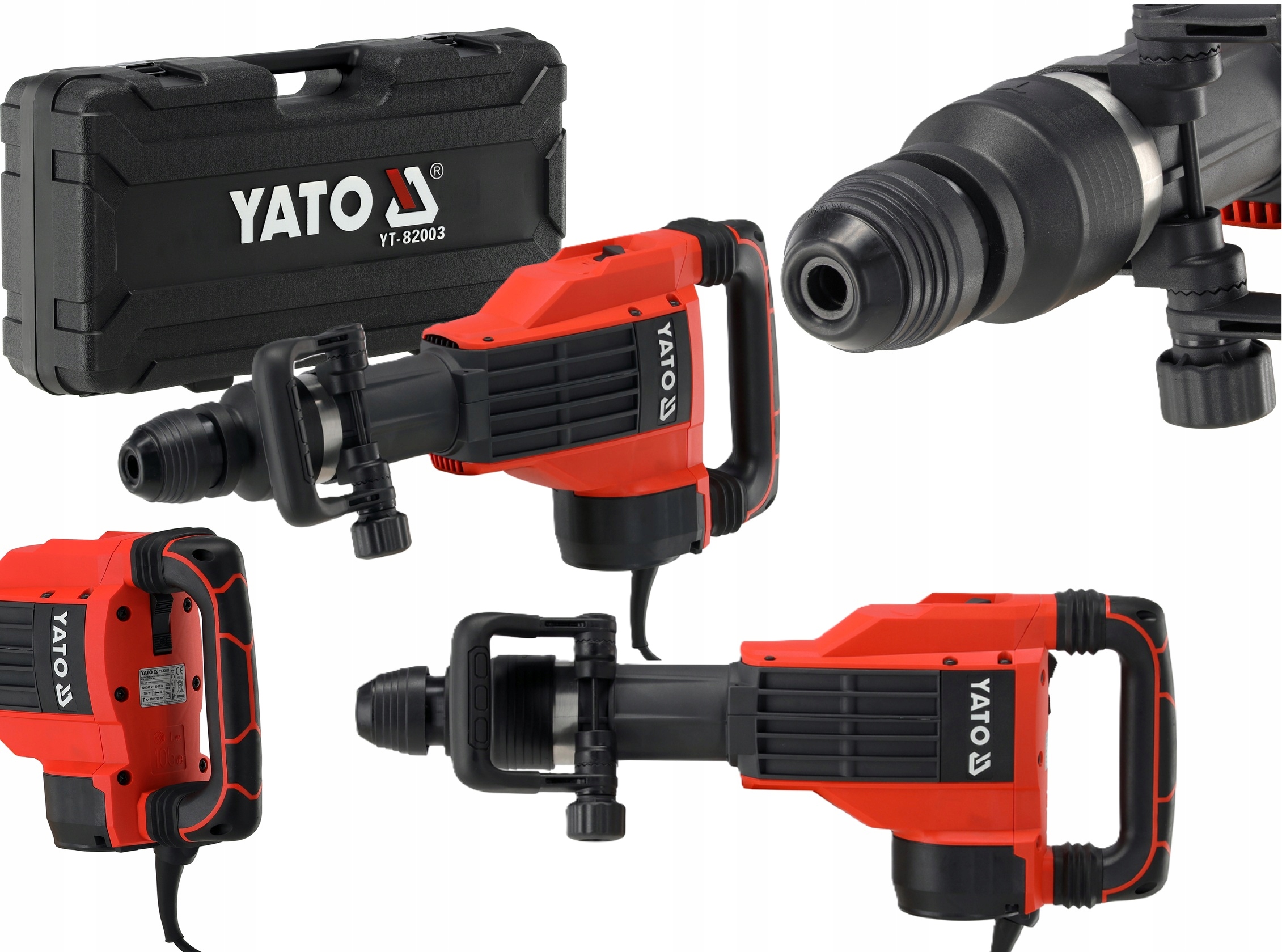 Demoliční Kladivo Heavy Duty Sds Max Hex 28 MM 1700W 40J Yato YT-82003