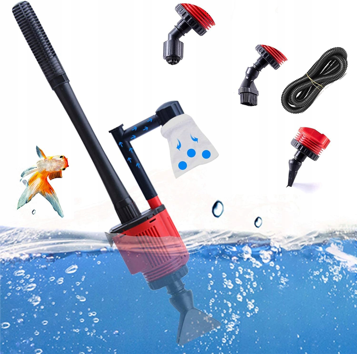 Levně Elektrický Odmulčovač Sifonový Filtr 6V1 Pro Čištění Akvária