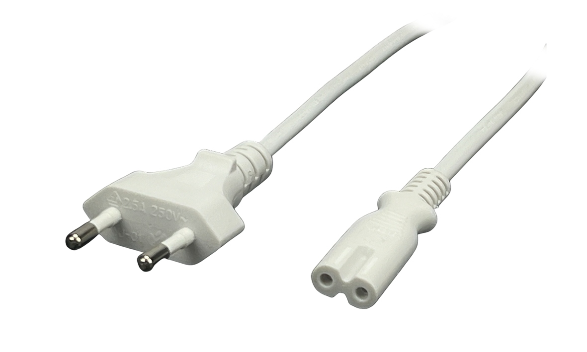 napájací kábel európsky rádiový výstupný vstupný 2.5A 5 m