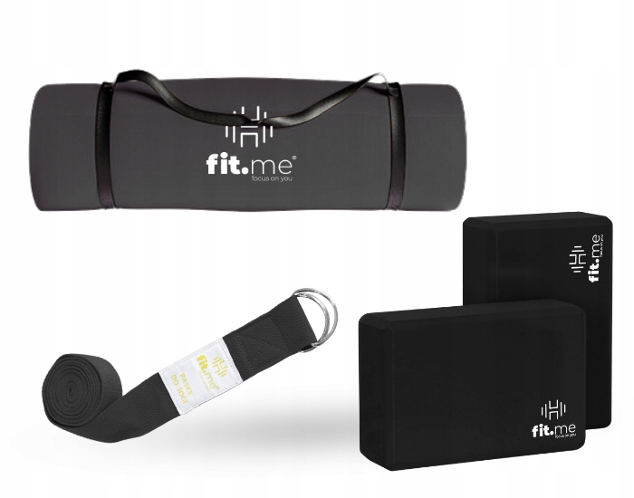 ZESTAW MATA NBR 1,5 CM + PASEK DO JOGI + 2 KOSTKI DO JOGI Grubość 1.5 cm