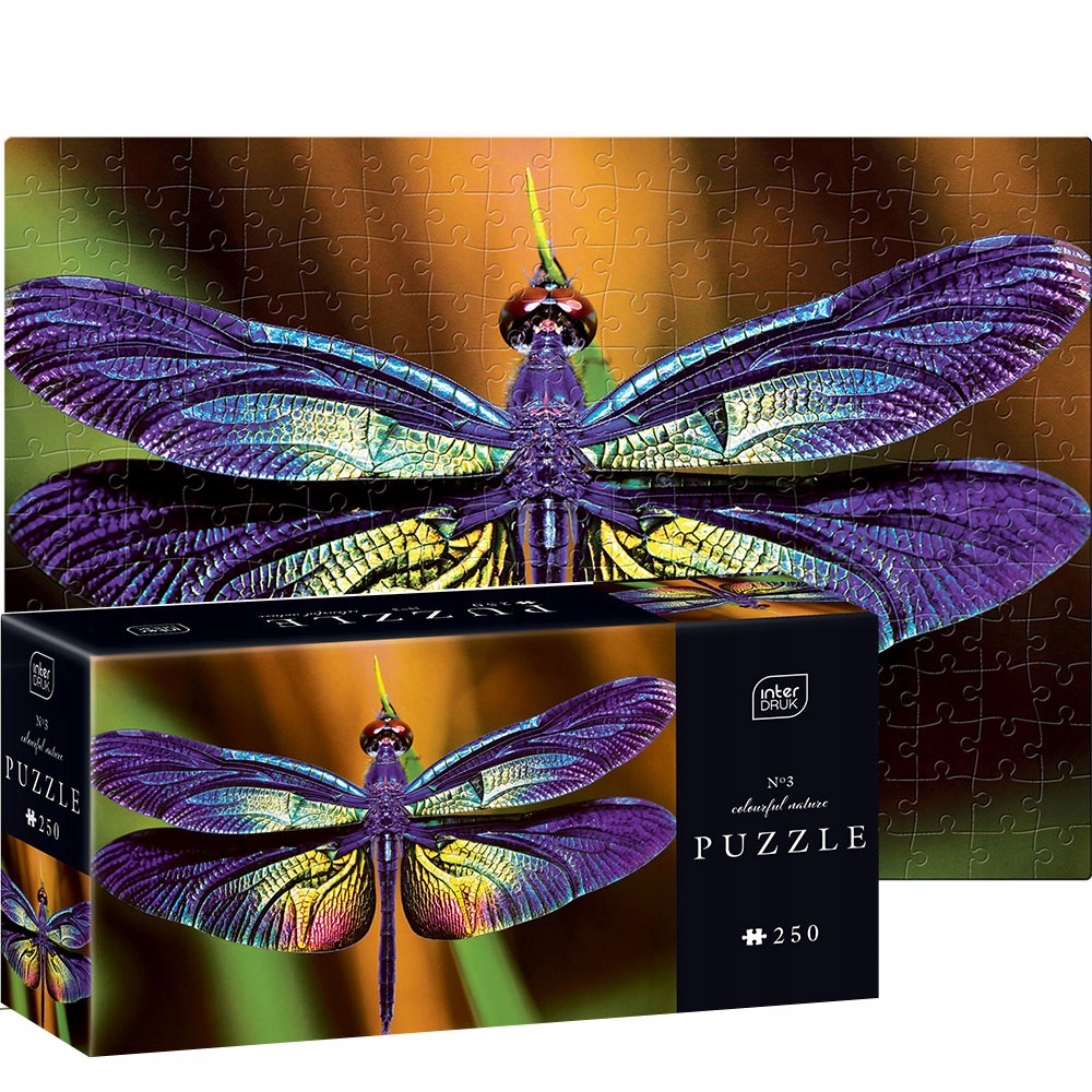 Puzzle 250 InterDruk Colourful Nature Ważka Marka Interdruk