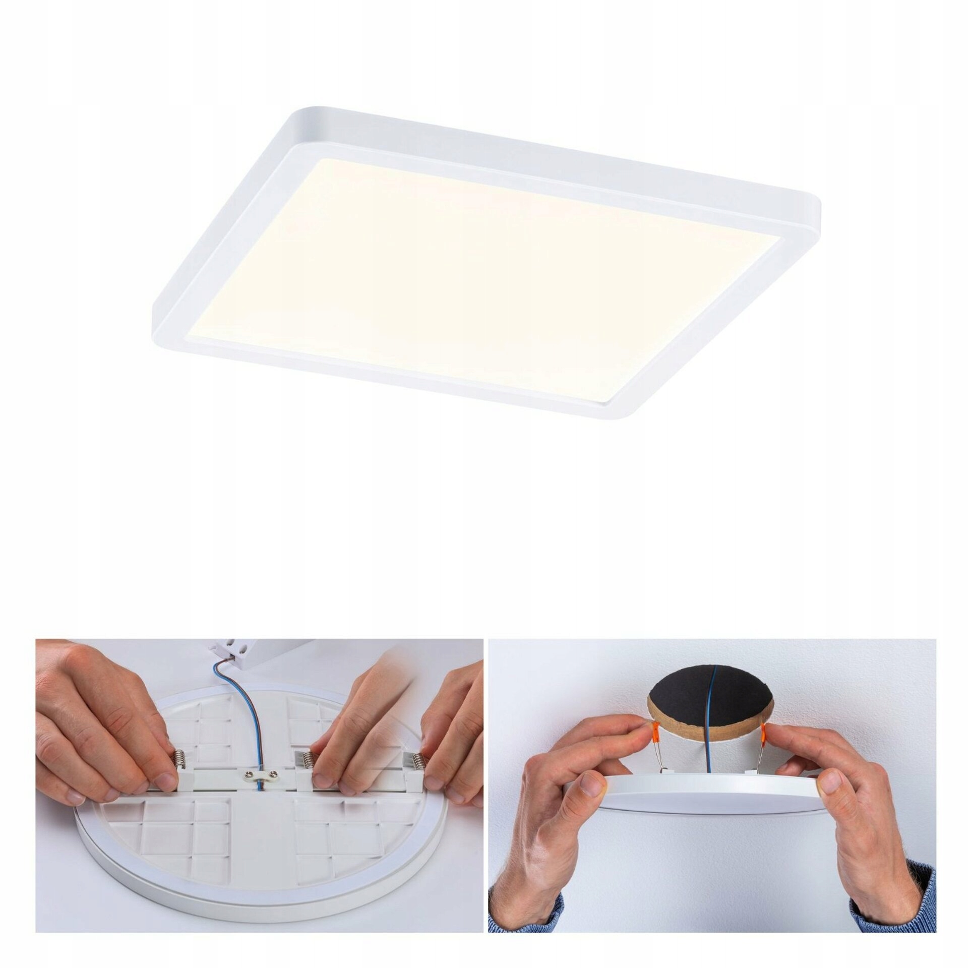 Paulmann Led vstavané svietidlo Areo VariFit 175x175mm 13W 3000K IP44 biele