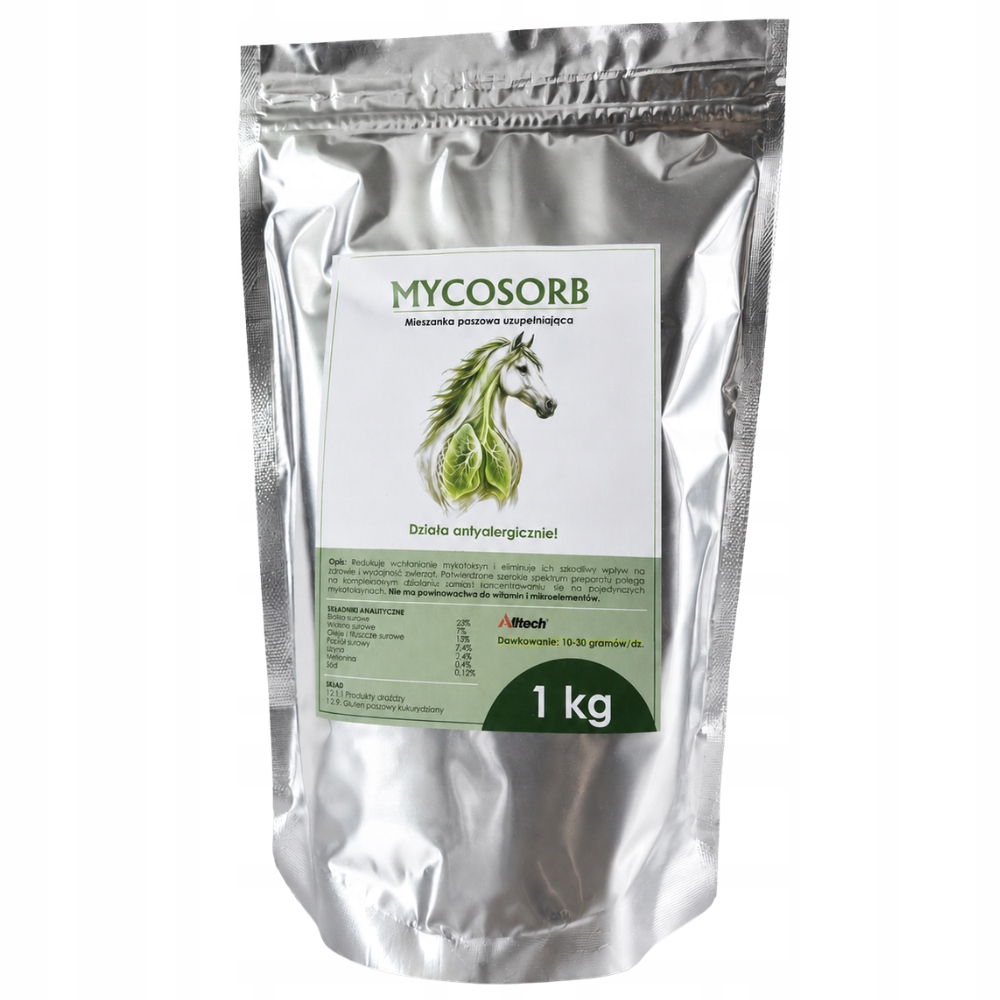 Preparat dla konia przeciwalergiczny Alltech Mycosorb 1kg przeciw toksynom