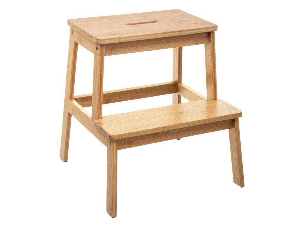 Stolička, 2-stupňová stolice, bambus, pomocník, žebřík